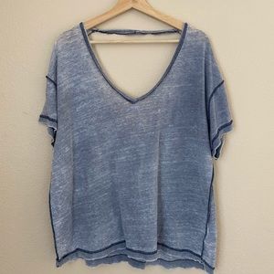 We the Free Open Back Blue Top (free people)